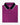 Shark Attack Purple Sarasota Polo shirt folded. It boasts an elegant black collar with white trim, a three-button-down front, and features a design of small black bats crafted from luxury performance fabric.
