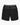 The Beach To Trail Short Black with Gray athletic shorts boast a grey elastic waistband and quick-dry fabric, making them perfect for adventures. Displayed on a white background, they feature two horizontal seams on the back that suggest pockets or design elements.