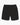 The Covert Short Black features a plain black design with an elastic waistband and a secure pocket, laid flat on a white background.