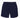 A pair Jaxson Maximus Covert Shorts in Navy, with elastic waistband and drawstring, laying flat on a white background. These shorts feature a relaxed fit, curved hems, and a special pocket for convenience.