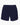 A pair Jaxson Maximus Covert Shorts in Navy, with elastic waistband and drawstring, laying flat on a white background. These shorts feature a relaxed fit, curved hems, and a special pocket for convenience.